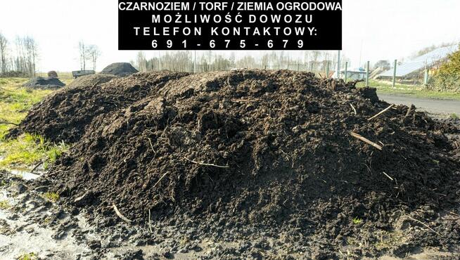 Podłoże ogrodowe - torf czarnoziem ziemia ogrodowa - DOWÓZ