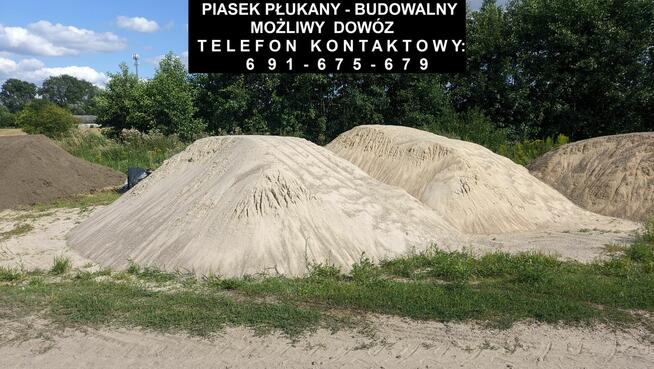 Płukany piasek budowlany/ zagęszczanie/ pod kostkę