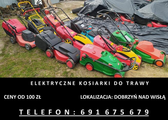 Elektryczne kosiarki do trawy - ceny od 100 zł