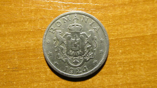 Moneta 2 lei Romania 1924