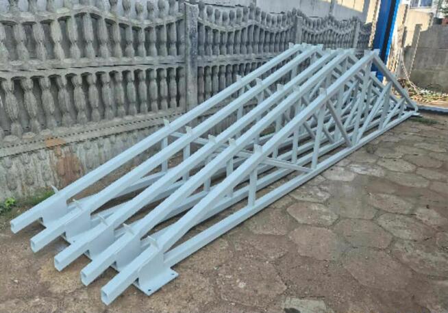 KONSTRUKCJA HALI STALOWEJ DWUSPADOWEJ 6X16