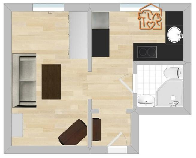 Kawalerka, pet-friendly - Dębowa 75, niedaleko SCC