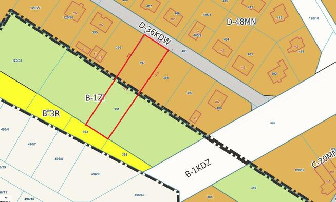 Działka budowlana Koszalin, Zielonek