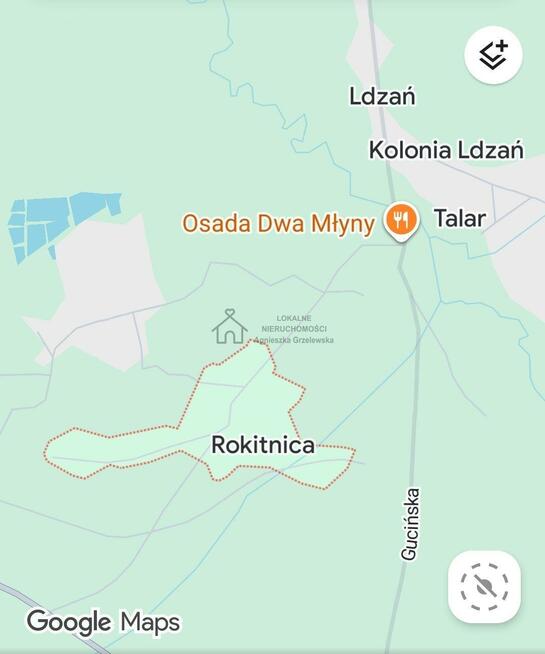 Działka rolno-budowlana Rokitnica gm. Łask