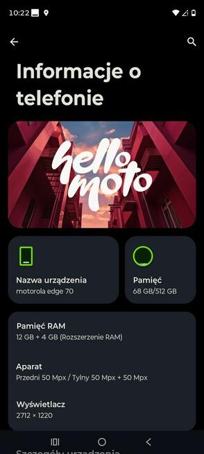 Motorola edge 70 5G 12/512