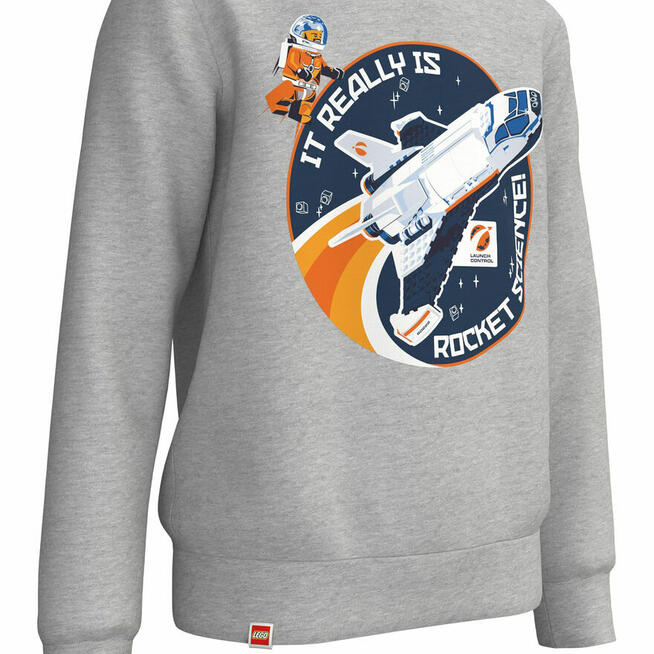 116 LEGO Bluza z kapturem szara 5+ rakieta kosmos Space Drea