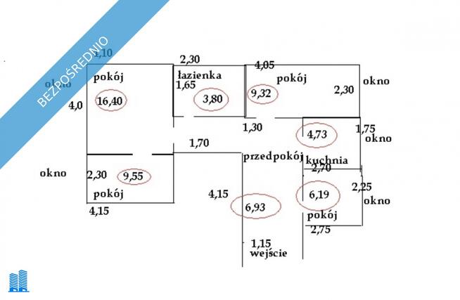 Mieszkanie 4-pokojowe 2 piętro Sosnowiec ul. Gospodarcza