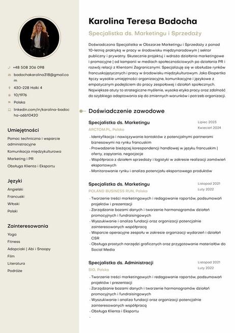 Szukam pracy biurowej, marketing admin, eksport od września