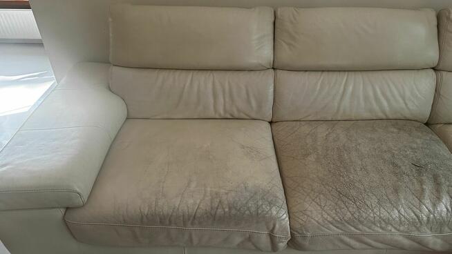 Narożnik i fotel włoska skóra Natuzzi - OKAZJA!