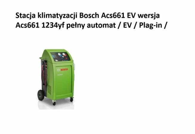 Acs661 stacja klimatyzacji 1234yf i EV plus analizator