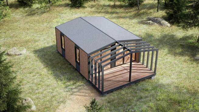 Konstrukcja stalowa skręcana Domku 36 m2