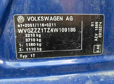 Syndyk sprzeda Volkswagen Touran 2,0