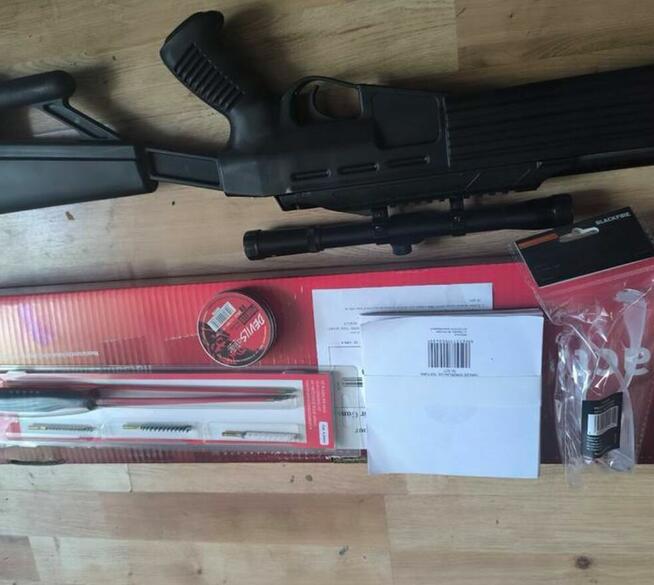 Wiatrówka Hatsan AirTackt 4.5mm z akcesoriami