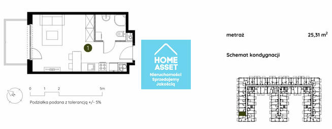 Apartament inwestycyjny w pobliżu Martwej Wisły