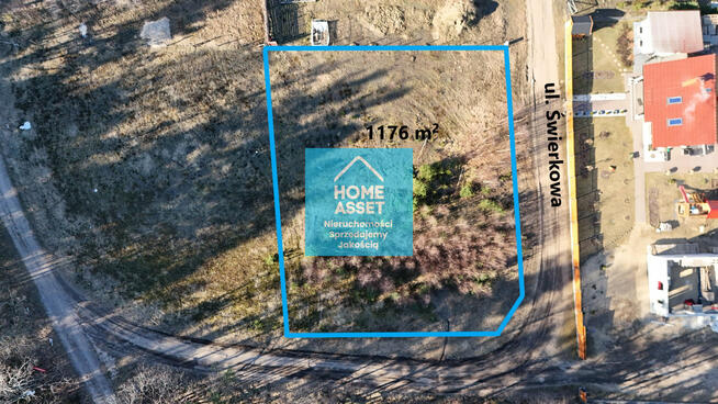 Działka budowlana 1176 m² • Warszkowo • Przy lesie