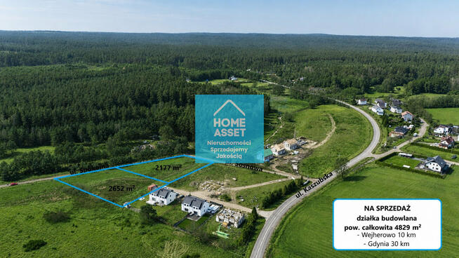 Działka budowlana 4829 m² – Domatówko, gm. Puck