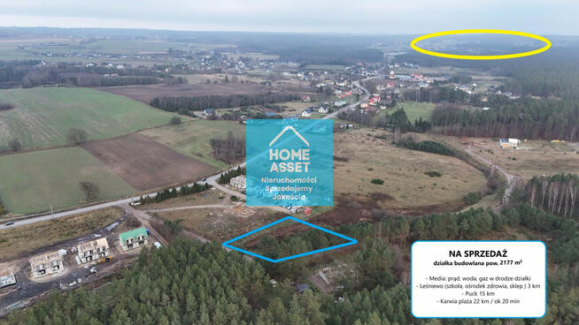 Działka budowlana 4829 m² – Domatówko, gm. Puck