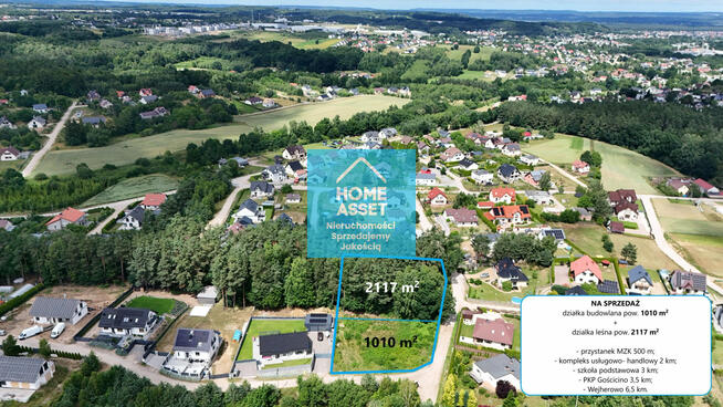 Gościcino | Działka budowlana z lasem 3127m2