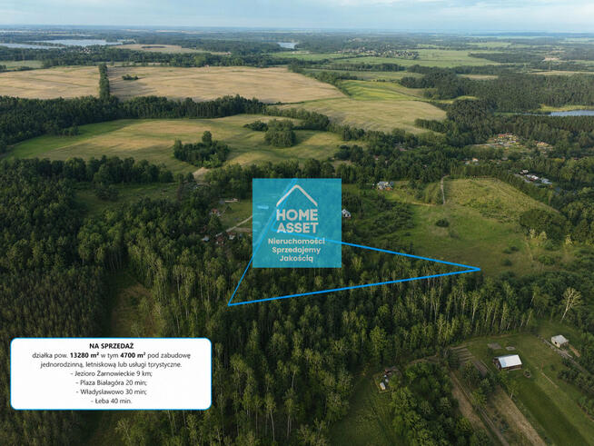 Przy lesie, jeziorze, działka z MPZP pod zabudowę.