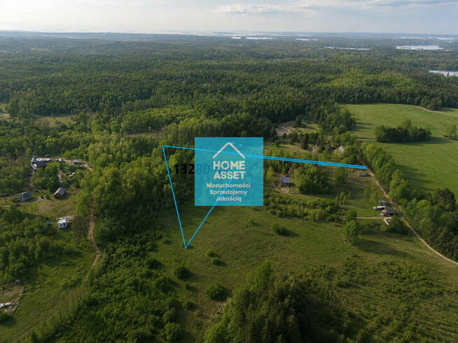 Przy lesie, jeziorze, działka z MPZP pod zabudowę.