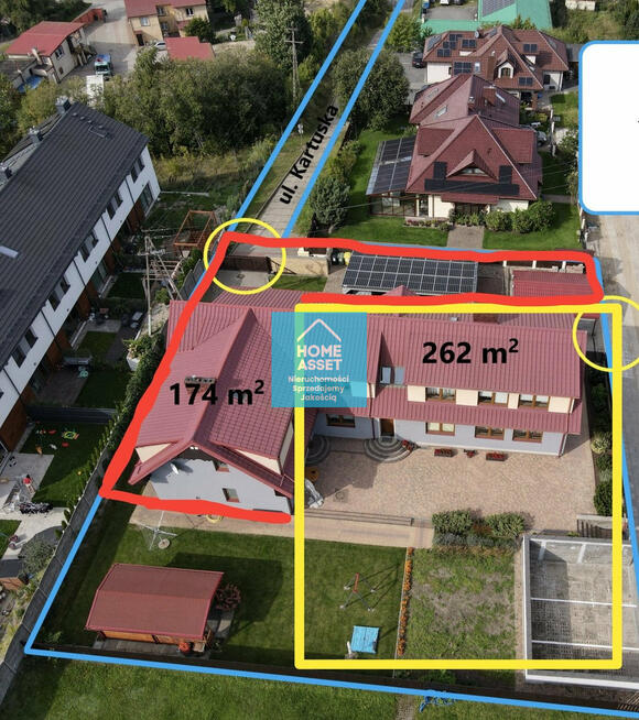 Przestrzeń biurowa lub mieszkalna dla firmy.
