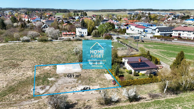 Działka 681 m² | Dom i działalność | Chwaszczyno