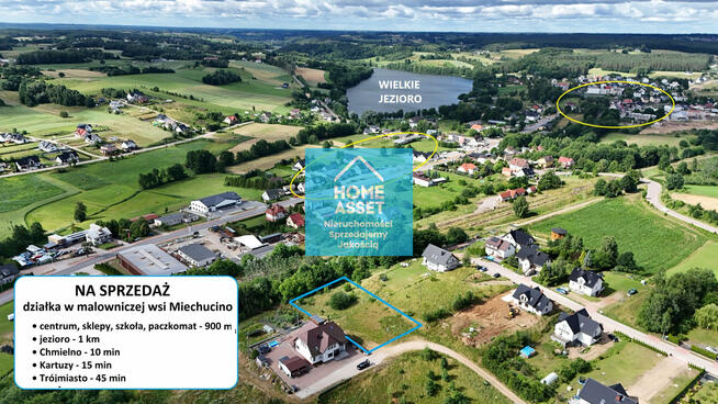 Miechucino • Działka pod dom na Kaszubach 1866m2
