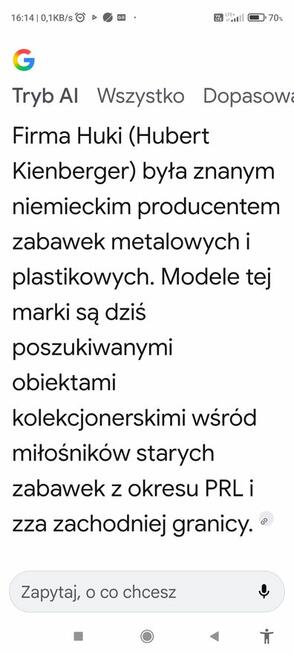 Stara metalowa zabawka z PRL-U