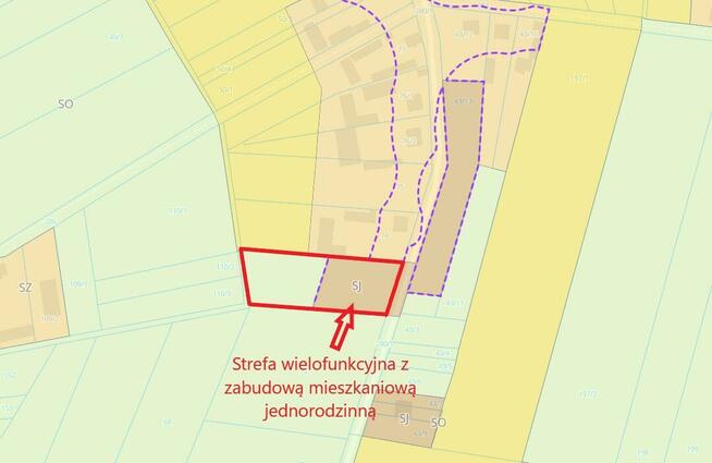Działka rolno-budowlana Daćbogi gm. Wiśniew