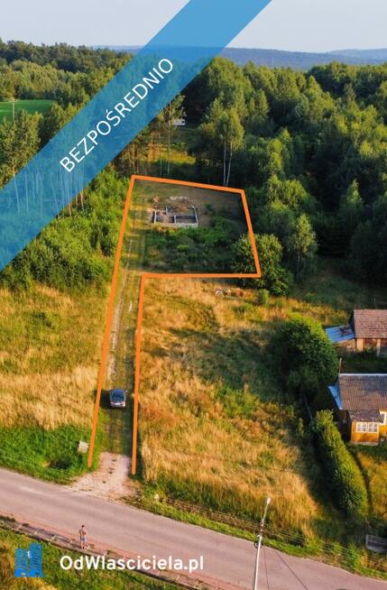 Piękna działka 1249m2 z rozpoczętą budową domu Gm Zagnańsk