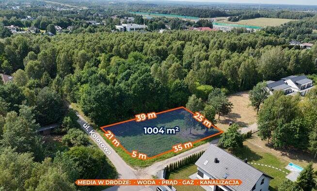 Działka budowlana Wierzchowisko gm. Mykanów, Kolorowa