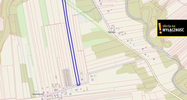 Działka budowlana Niemścice gm. Staszów,