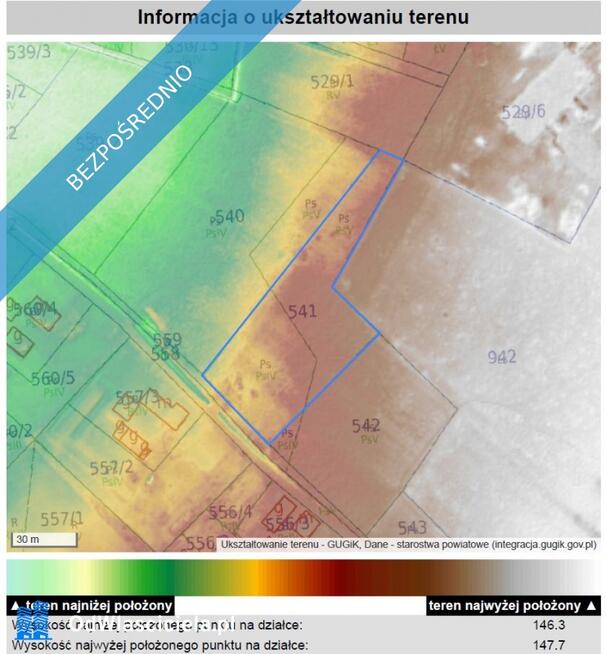 Działka 4295 m² – złożony wniosek o WZ na dwa domy