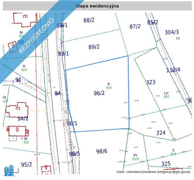 Działka pod 2 domy, 1,4 km od Zalewu Klików – WZ w toku, blisko Iłowej