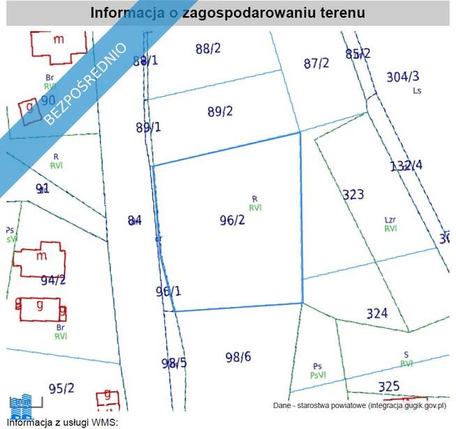 Działka pod 2 domy, 1,4 km od Zalewu Klików – WZ w toku, blisko Iłowej