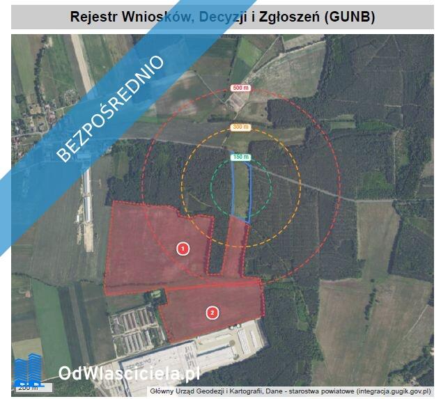 Działka inwestycyjna przy Strefie Aktywności Gospodarczej