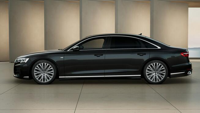 Audi A8 Lang_OśSkrętna_Masaże_Wentylacja_HeadUp_Panorama_B&O_Webasto_Dociągi_