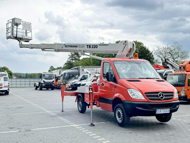 Mercedes Sprinter Cesja Leasingu Podnośnik Koszowy 22m RUTHMANN TB 220 Zwyżka P7