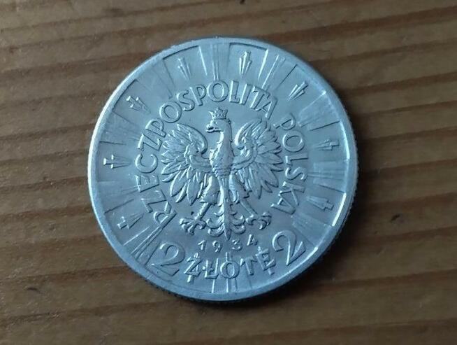 Moneta II RP 2 złote 1934 J.Piłsudski
