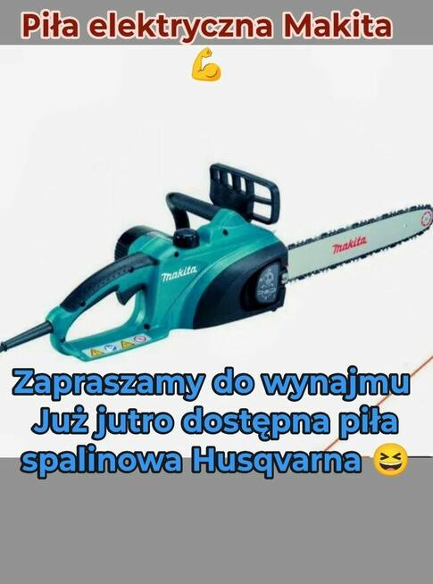 Wypożyczalnia sprzętu ogrodniczego wiertnica rębak kosiarka