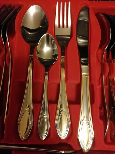 Sztućce Princess Gold 24 karat złoto. szt 84