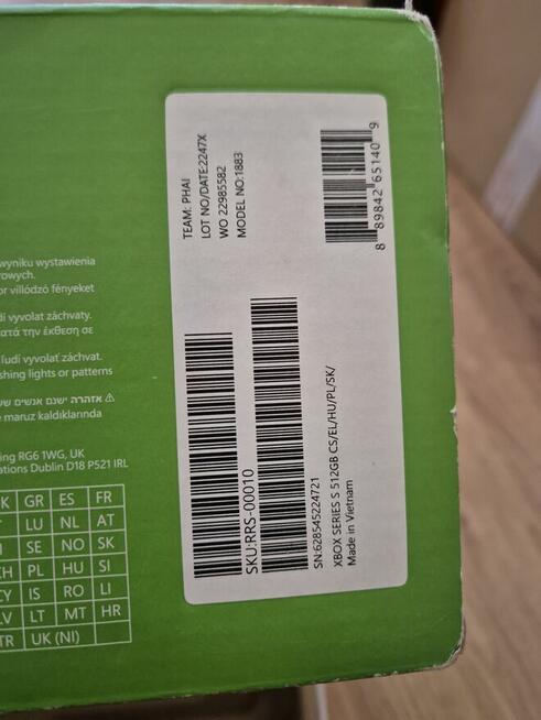 XBOX series S 512 mb wraz z dodatkowym padem