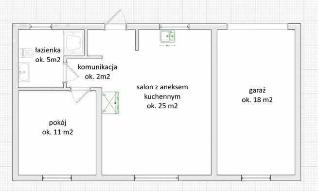 Radawiec Duży - dom wolnostojący (100 m²) z działką (33a)