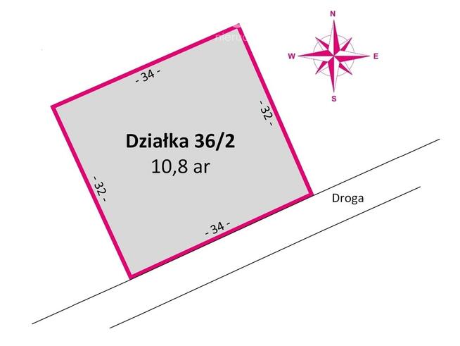 Działka z WZ na dom, 2 km od Sędziszowa Małp.