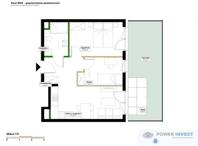 3 pokoje | Ogród 17,67 m² | Bez PCC i prowizji