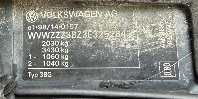 VW Passat Kombi 1.9 TDI 2003 - duży serwis / KOLOR / WNĘTRZE