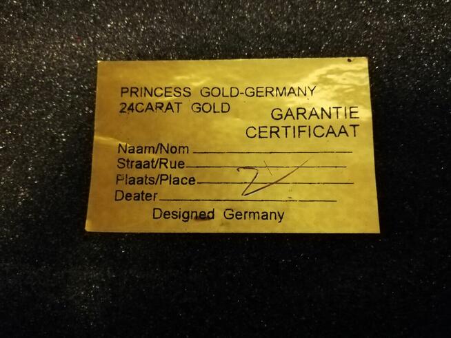 Sztućce Princess Gold 24 karat złoto. szt 84