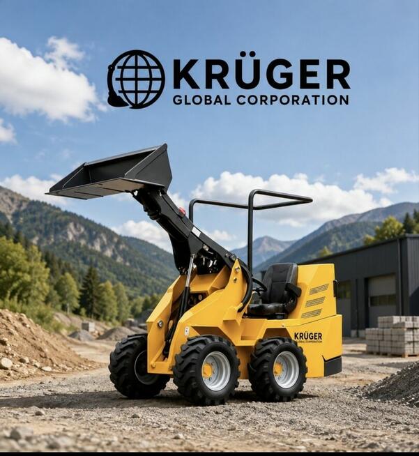 NOWA Miniładowarka KRÜGER XKL 480Z | 950 kg | 28 funkcji | 2