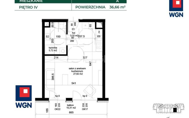 Mieszkanie Łęczna Bobrowniki, Wierzbowa