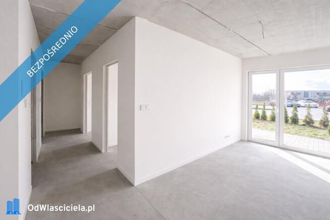4 pokoje, 2 łazienki i 43 m² tarasu z ogrodem – nowe mieszkanie na parterze